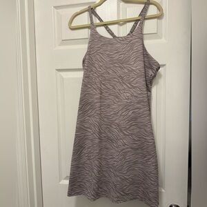 Zella Gray Zebra Print Workout Dress
